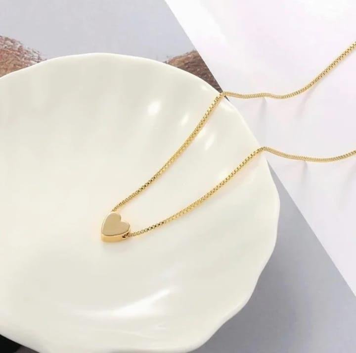 Love Heart Pendant | New Design Of Gold Plated Artificial Stones Pendant - Image 5